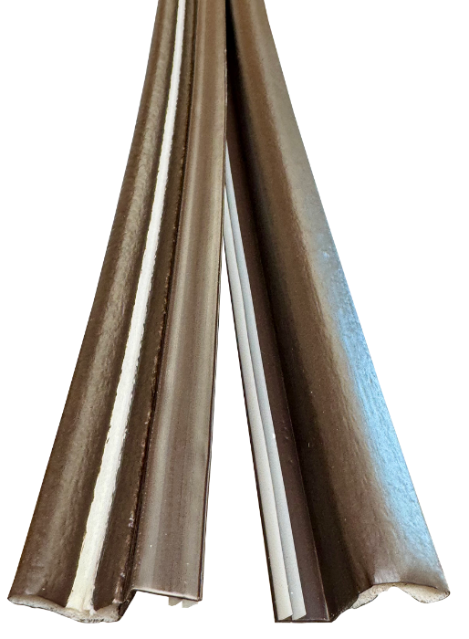 Residential brown single door, kerf weatherstrip Edmonton 1