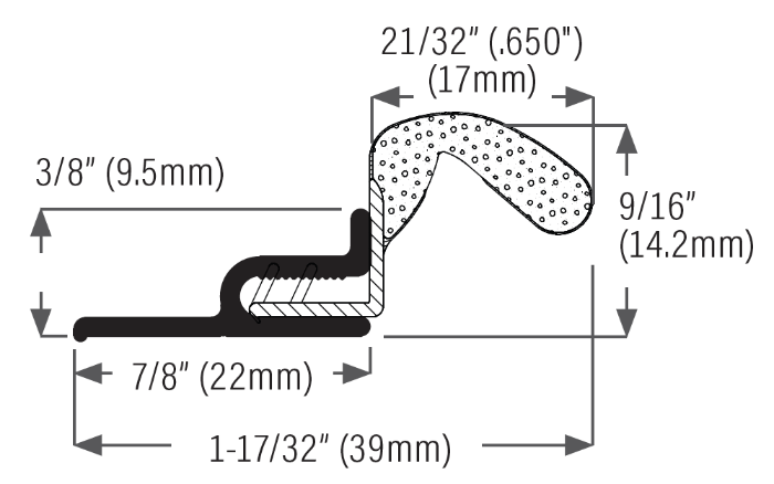 Residential Door Weatherstrip Sizing Chart Edmonton