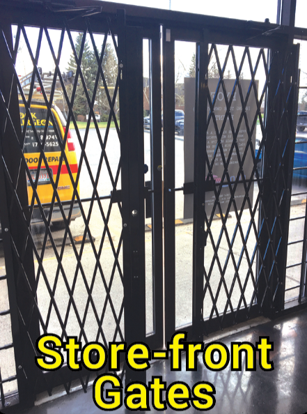 Security Folding store-front Gates 3