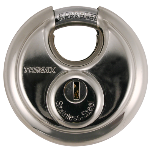 Stainless Steel 70mm Round Keyed Padlock Edmonton 1
