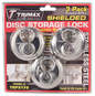 3-Pack Keyed-Alike Stainless Steel 70mm Round Padlock, 10mm Shackle Edmonton