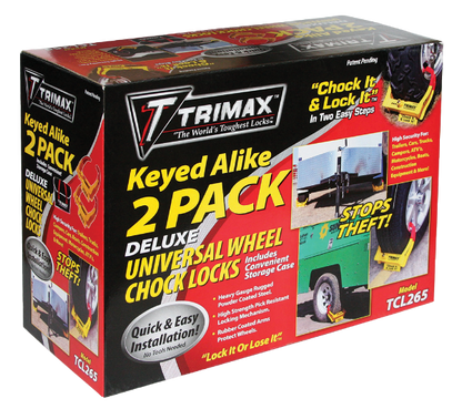 Deluxe TCL65 Universal Wheel Chock Lock 2-Pack Edmonton 2
