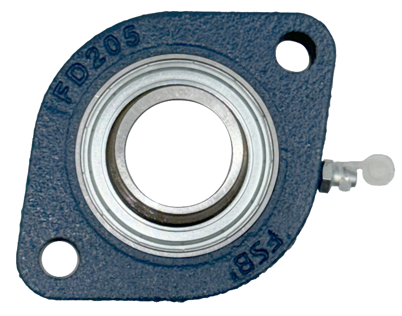 1" flange bearing oversize bore accepts coated shafts match to your bearing & end bearing plate 3