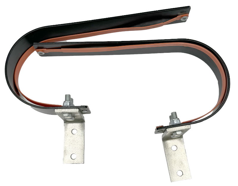 Commercial garage door spring/bracket for full vertical travel commercial doors acts as bumper/stop 3