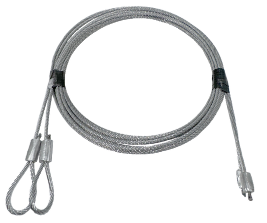 Residential Replacement Garage Door Cable Assembly Set of 2 Pre-made 3/32"x 8'6" For 7' Door 1