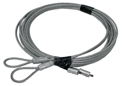 Residential Replacement Garage Door Cable Assembly Set of 2 Pre-made 3/32"x 9'6" For 8' Door 2