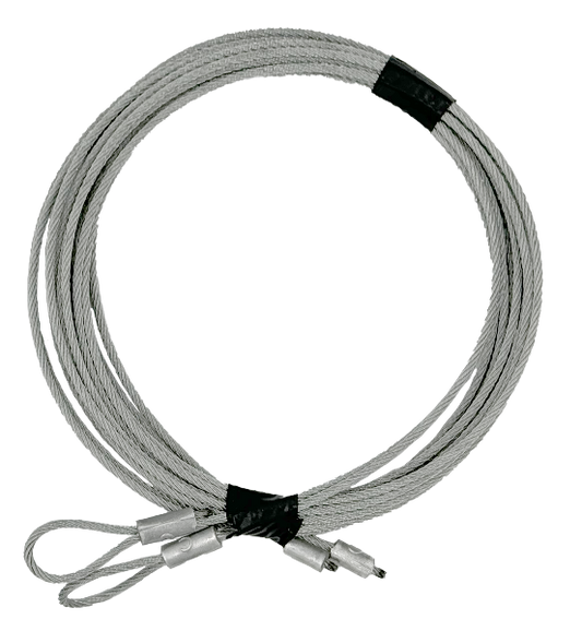 Residential Replacement Garage Door Cable Assembly Set of 2 Pre-made 3/32"x 9'6" For 8' Door 1