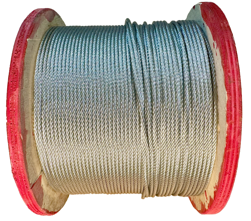 Replacement garage door cable raw cable galvanized, refer to manufacturers specifications