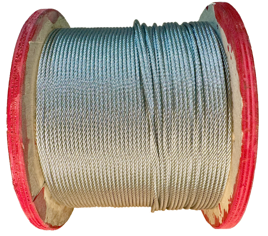 Replacement garage door cable raw cable galvanized, refer to manufacturers specifications