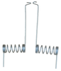 Residential garage door cable snubbers mounts to bottom roller bracket prevents loose cables. 1