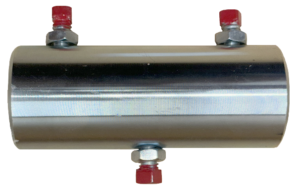 Commercial garage door coupler 1" bore 1/4" keyway for joining 2 shafts on split shaft job 1