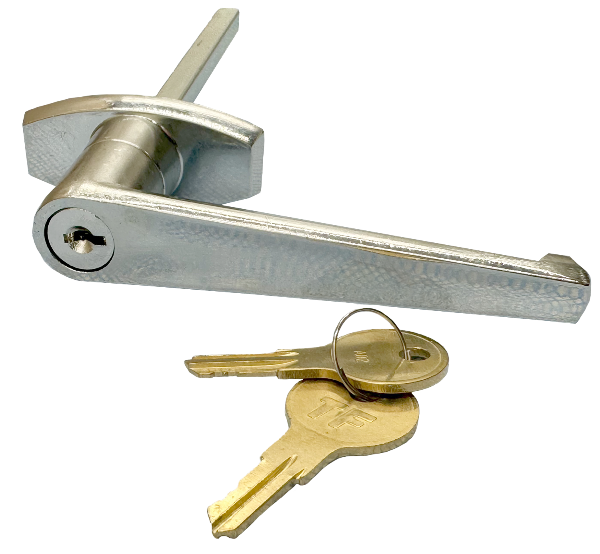 Universal 2point SnapLatch Package Exterior Keyed Garage Door Handle & Cable Latching Lock Mechanism 3