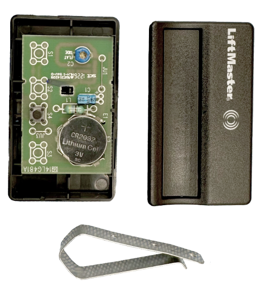 LiftMaster 1 btn remote 3V lithium cell included compatible on LiftMaster Security+ 315 MHz openers 3