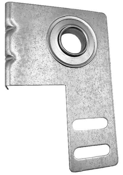 Residential garage door 2-5/8" 13gauge end bearing plate & bearing common on ends of garage door R. 1