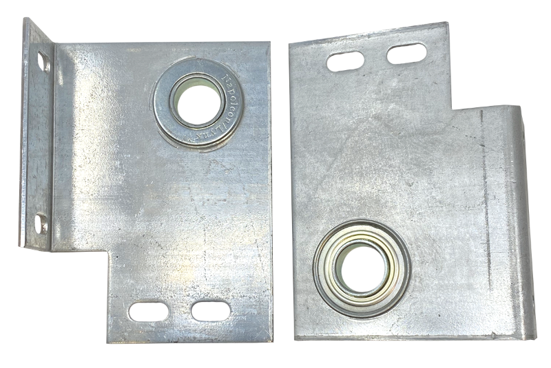 Com/Res garage door end bearing plate 3-3/8" wall offset, comes with 1" bearing, sold as pair