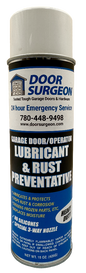 Door Surgeon garage door lubricant, silicon free, ozone friendly, non-drip clear formula 1