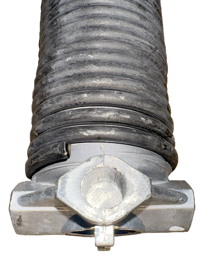 Garage door spring tempered steel aluminum cones steel set screw .218 inside diameter 2" length 28"L