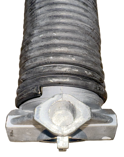 Garage door spring tempered steel aluminum cones steel set screw .218 inside diameter 2" length 28"L