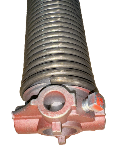 Garage door spring tempered steel aluminum cones steel set screw .225 inside diameter 2" length 26"R