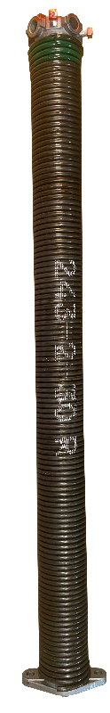 Garage door spring tempered steel aluminum cones steel set screw .243 inside diameter 2" length 30"