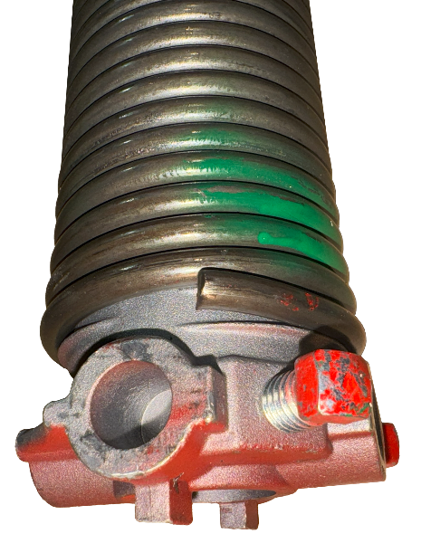 Garage door spring tempered steel aluminum cones steel set screw .243 inside diameter 2" length 30"L