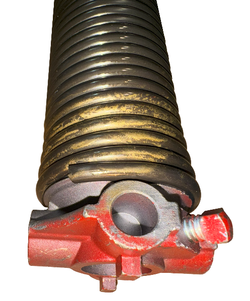 Garage door spring tempered steel aluminum cones steel set screw .250 inside diameter 2" length 32"L