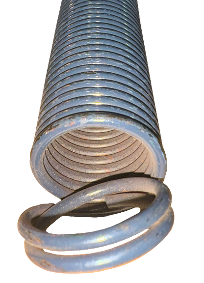 Residential replacement extension spring used on old style full panel 7' garage doors (60lbs, Brown)