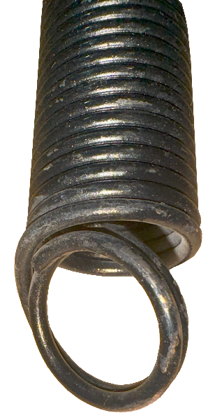 Residential replacement extension spring used on old style full panel 7' garage doors (100lbs, Tan)