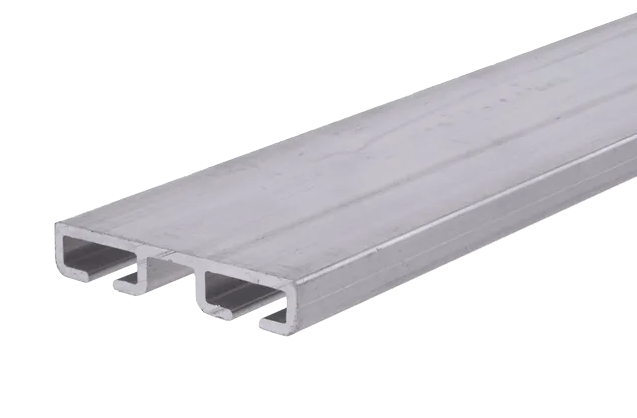 Garage door aluminum bottom flat-retainer 1-5/8"x8'6" 2 pack screw to bottom replaces various sizes